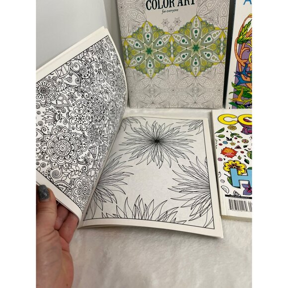 Adult Mandalas and Designs Coloring Books Set of 6 - Picture 4 of 10